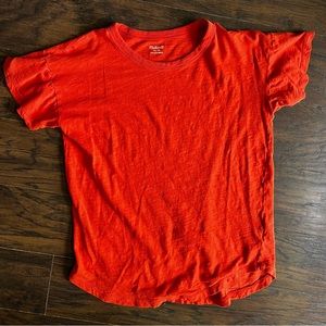 Madewell Whisper Cotton Tee Fresh Chili XS